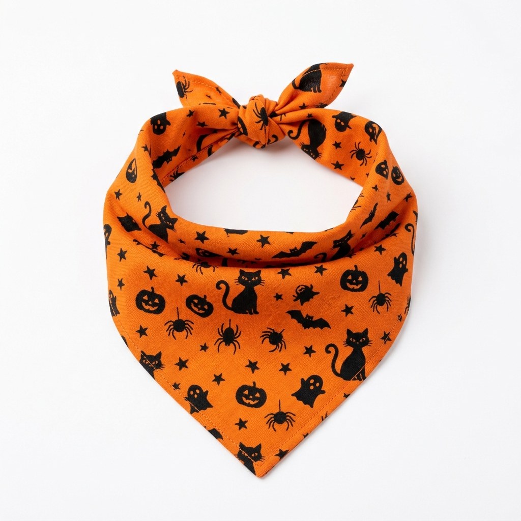 Halloween print bandana