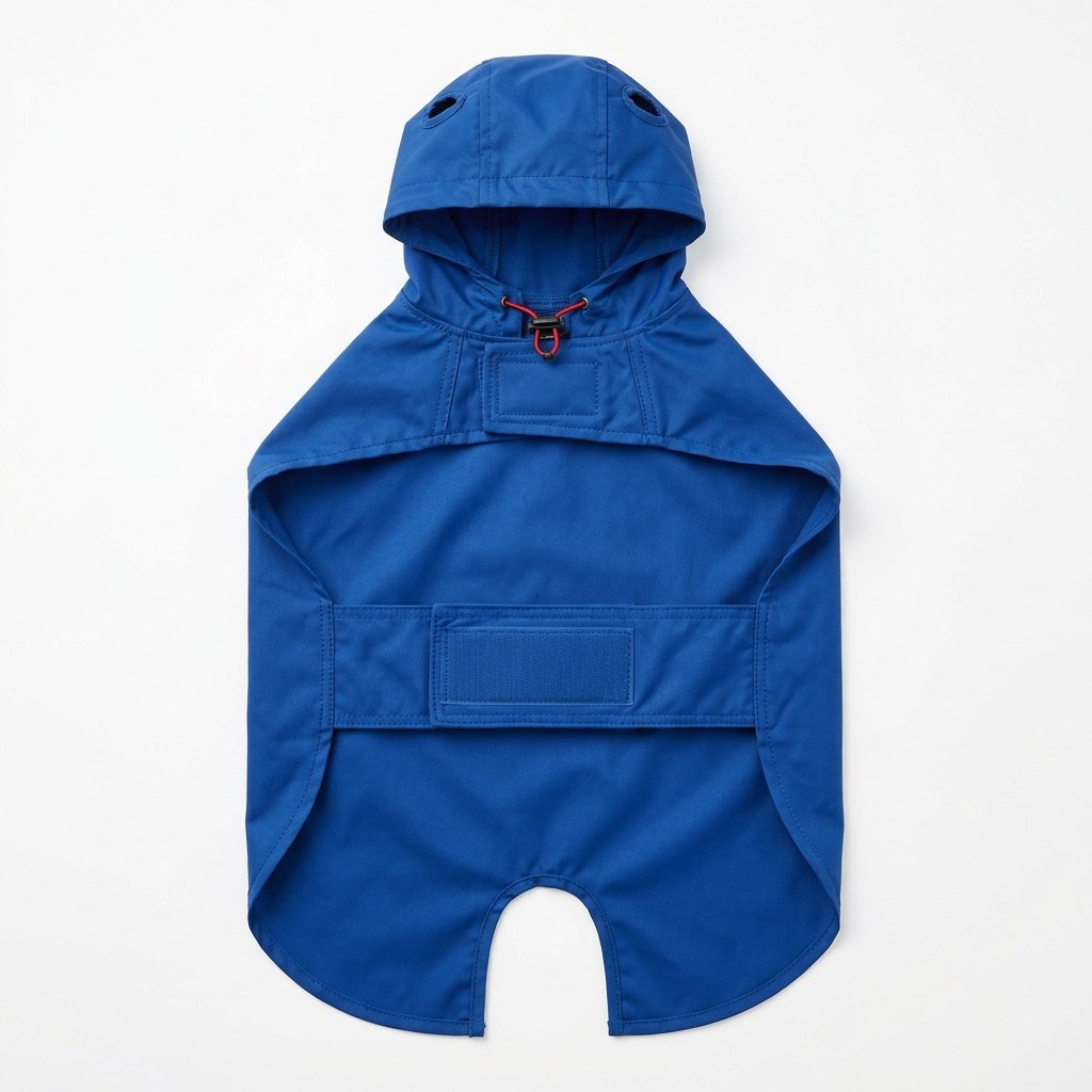 Packable rain poncho